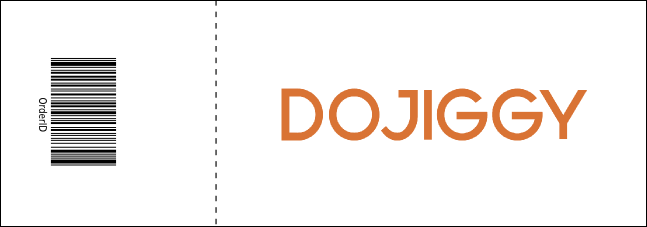 Circle Gala Raffle Ticket Product Back