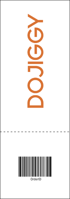 Year Parchment Paper Raffle Ticket Product Back