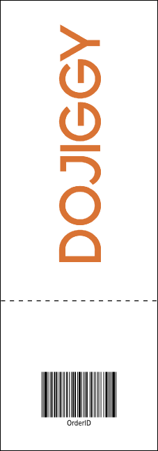 Bow Tie Raffle Ticket Product Back