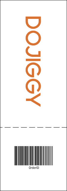 Fishing and Hunting Green Camo Expo Raffle Ticket Product Back