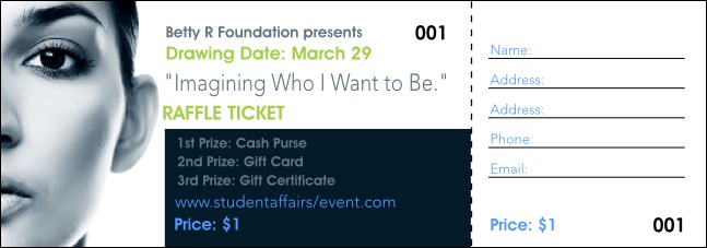 Women Expo 2 Raffle Ticket Product Front