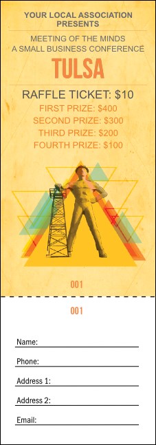 Tulsa Raffle Ticket Product Front