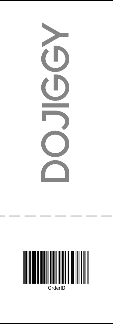 Portland Raffle Ticket (black and white) Product Back