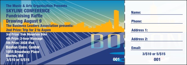 Boston Raffle Ticket