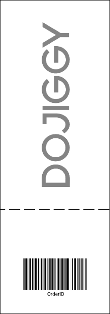 Denver Black and White Raffle Ticket Product Back