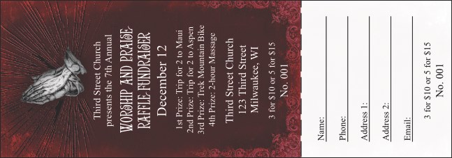 Gospel Raffle Ticket Product Front