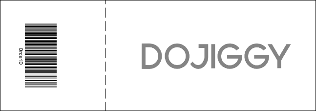 Indianapolis Raffle Ticket (Black and White) Product Back