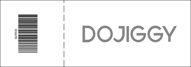 B&W Logo Raffle Ticket 001 Product Back