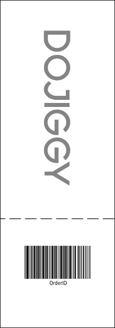 B&W Logo Raffle Ticket 002 Product Back