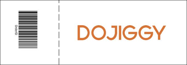 Color Logo Raffle Ticket 002 Product Back