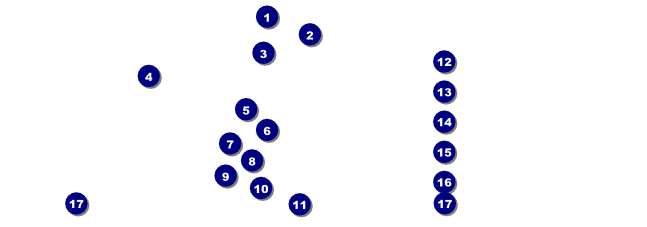 Green Candles Raffle Ticket Front Field Markers