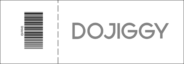 San Antonio Raffle Ticket (Black and white) Product Back