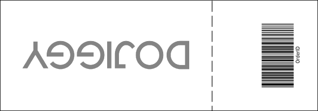 Kansas City Raffle Ticket with stub (Black & White) Product Back