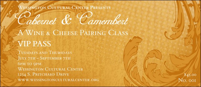 Classic Yellow VIP Pass Product Front