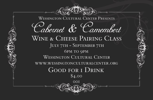 Black Tie Gala Drink Ticket Product Front