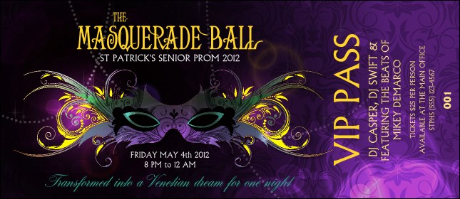 Masquerade Ball VIP Pass Product Front