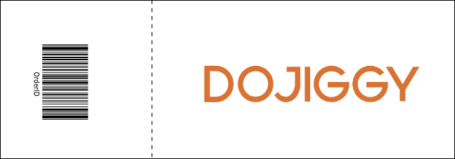 Retro Gymnastics Event Ticket Product Back