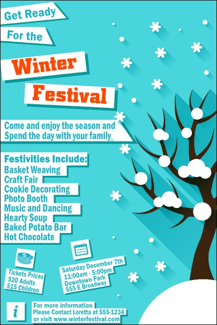 Winter Cut Paper Poster Product Front