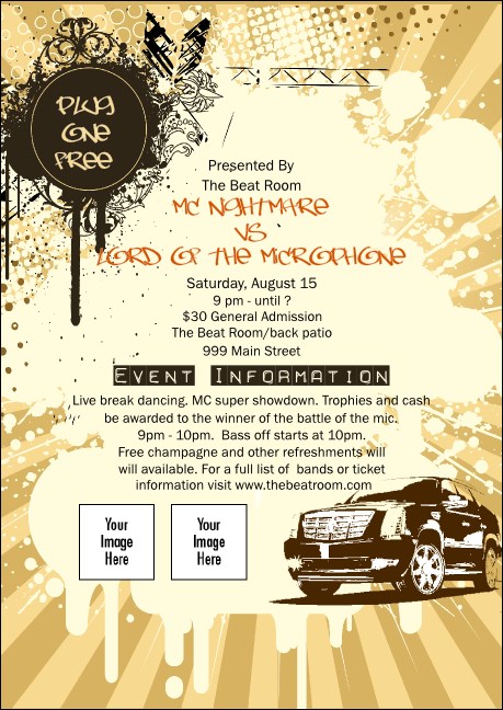 Hip Hop Concert Club Flyer