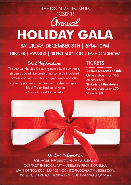 Holiday Gift Club Flyer