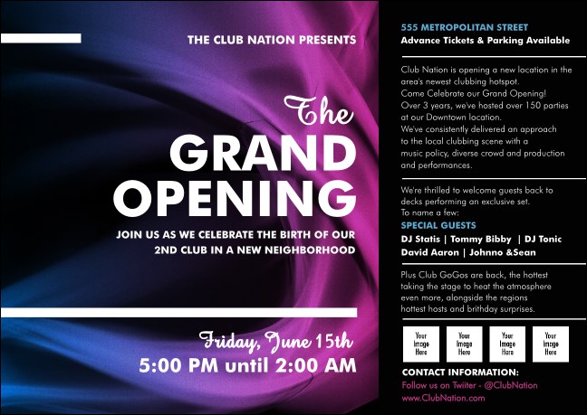 Fractal Wave Club Flyer